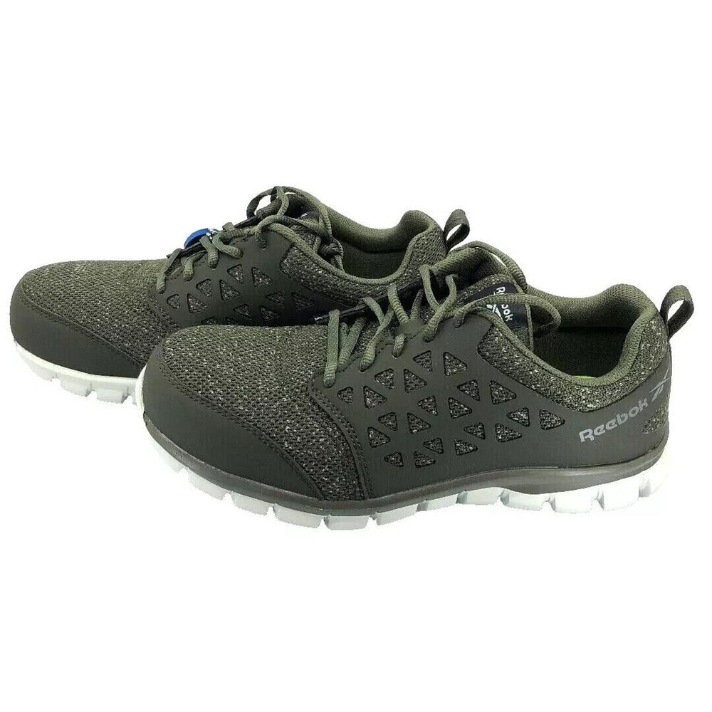 NEW Reebok Women's Green Sublite Cushion Work Athletic Sneaker RB051 Size 8.5M